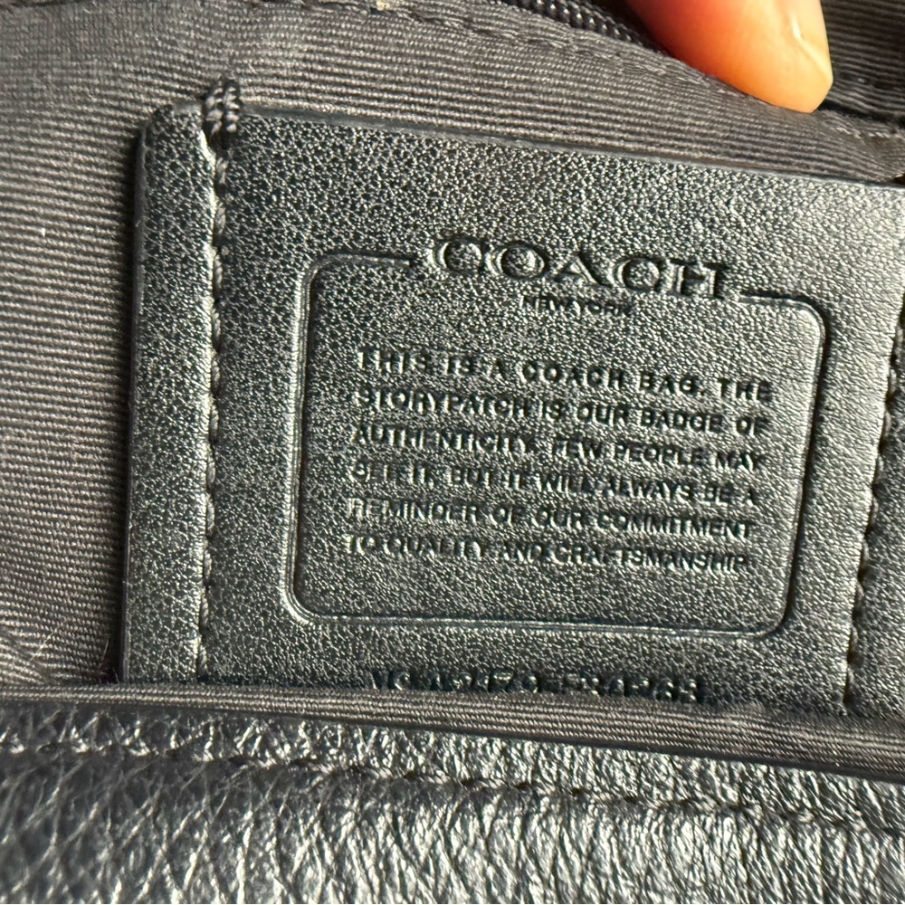 Coach Black Leather Shoulder Bag - Picture 9 of 9